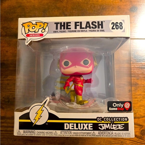 Funko Pop The Flash #268 Deluxe By Jim Lee GameStop Exclusive NEW - Picture 1 of 4